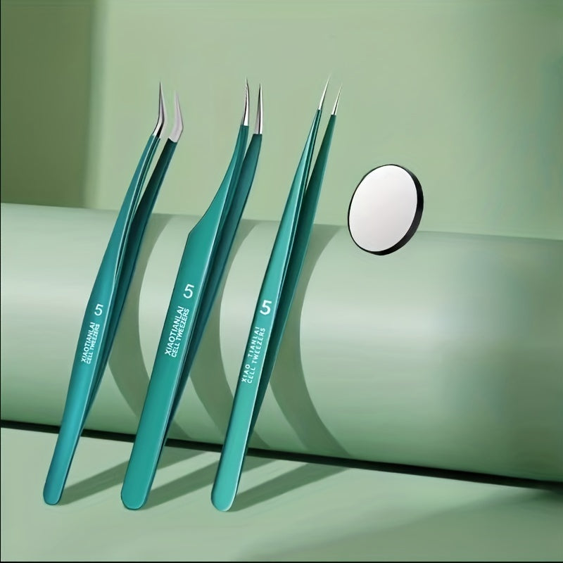 3pcs Sharp Acne Clipper Ultra fine Pimple Tweezers