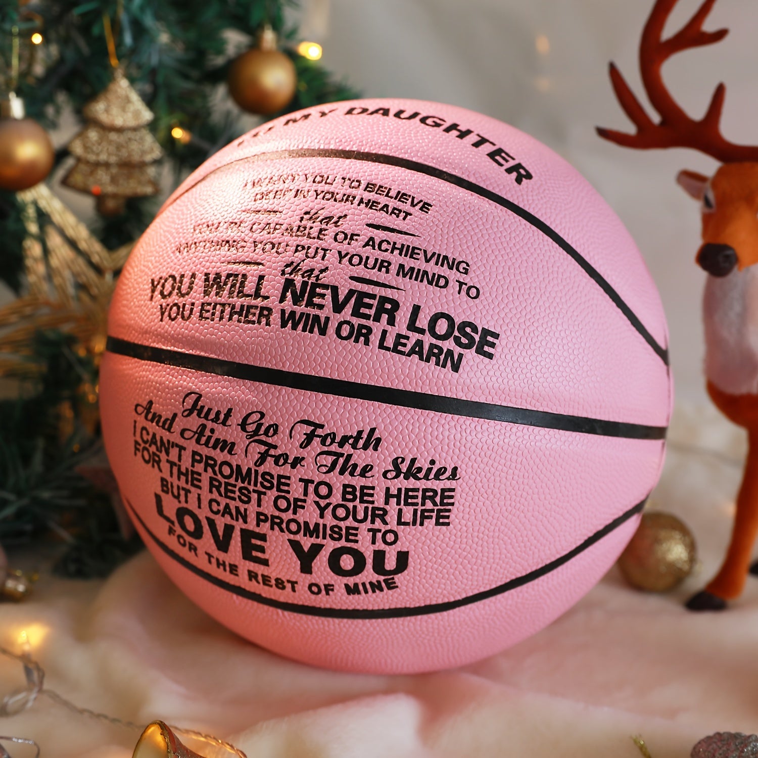 Size 7 Basketball Gift for Granddaughter with Pump
