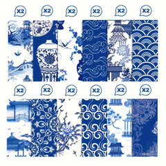Chinoiserie Pattern Paper Scrapbook Specialty Paper Collection