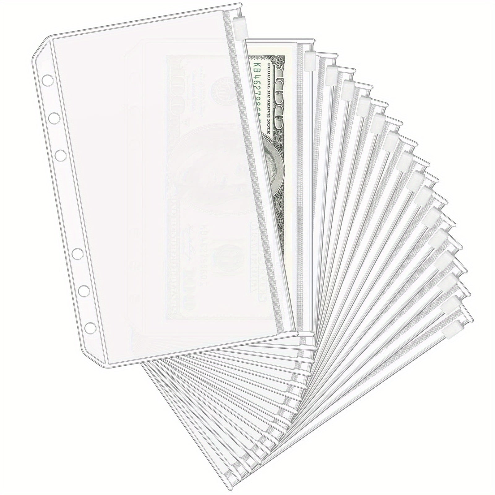 A6 Budget Binder Organizer with 6 Hole Pockets