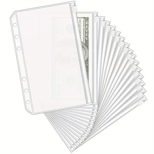 A6 Budget Binder Organizer with 6 Hole Pockets