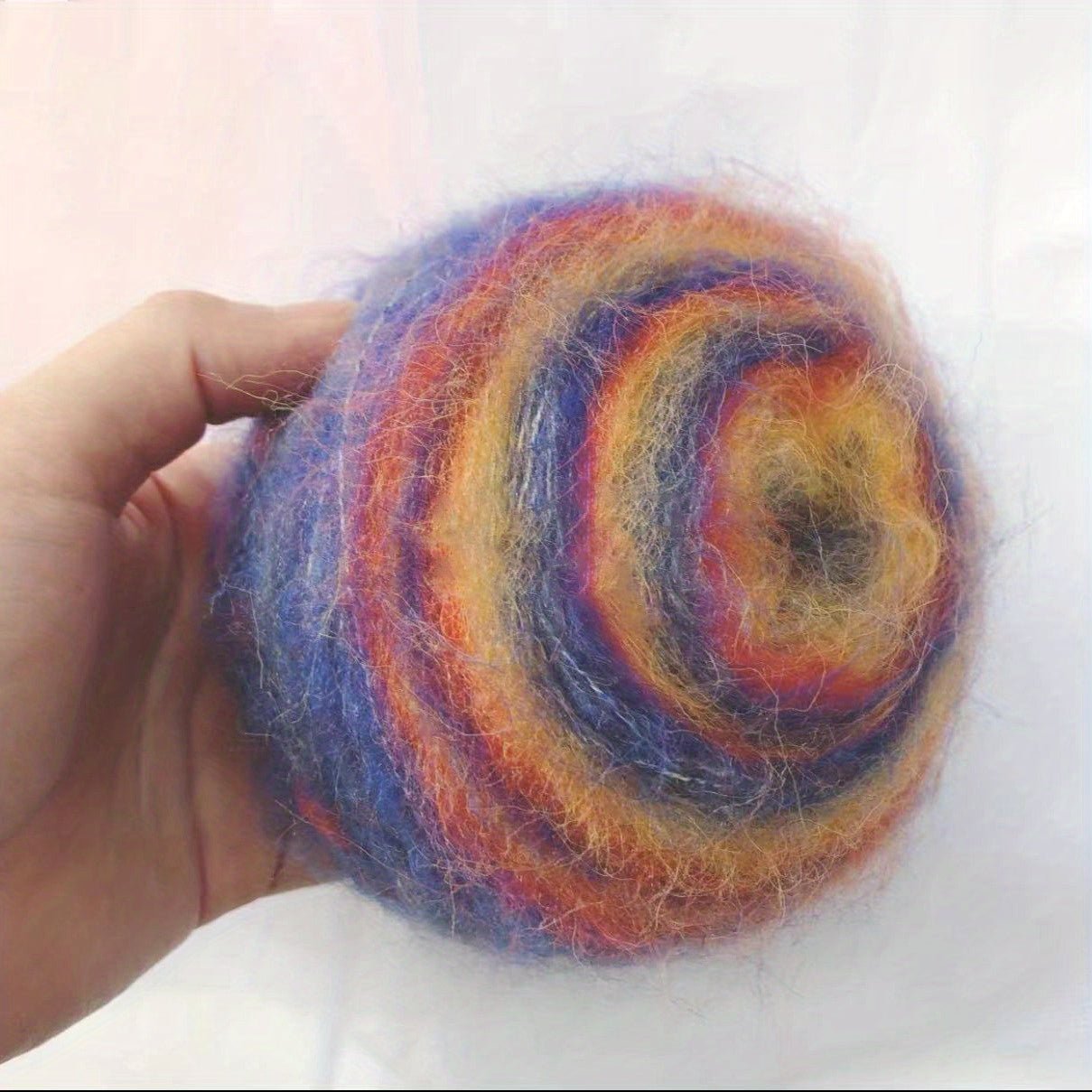 Soft Gradient Fluffy Mohair Yarn for DIY Crocheting and Knitting 50g