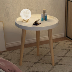 Small Round Coffee Table Portable Space Saving Stable Side End Table