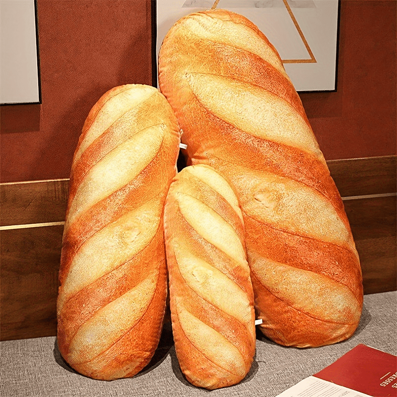 3D Simulation Bread Pillow Plush Toy for Kids
