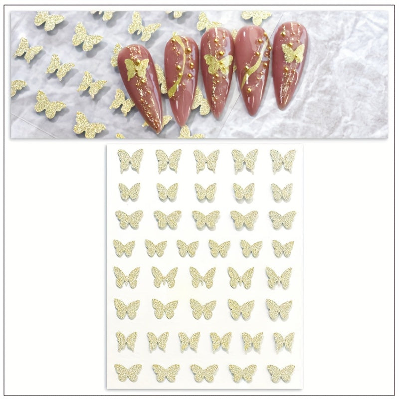 Butterfly Nail Art Stickers 3D Self Adhesive Nail Art Decals