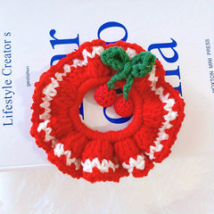 Christmas Knit Hair Ties Hair Clip for Kids