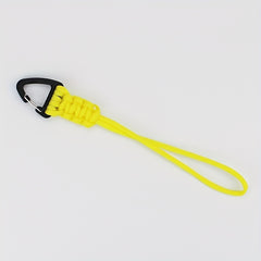 Braided Nylon Keychain w/ Metal Triangle Buckle