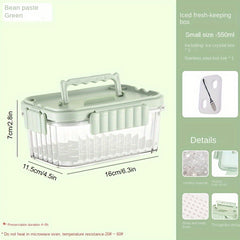 Portable Fruit Box With Fork for Outdoor Camping Fresh Keeping