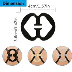 10 Pcs Invisible Bra Strap Clips Non slip Buckles Conceal Bra Straps