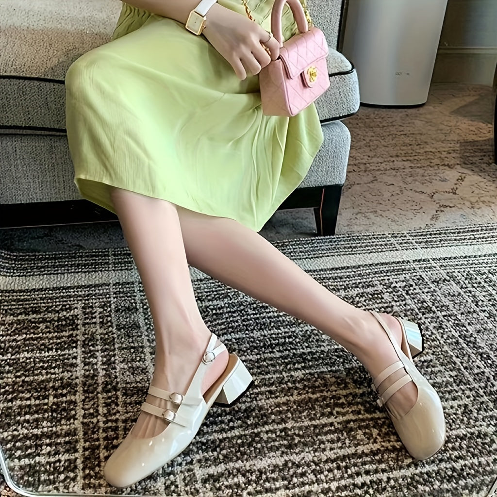 Women's Square Toe Mary Jane Sandals