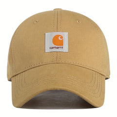 Label Patch Casual Baseball Cap Solid Adjustable Golf Sun Hat Unisex