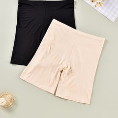2 Pack Plus Size Boyshorts Set Women's Plus Solid Seamless Modal