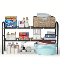 Expandable Under Sink Organizer Bathroom Storage Rack
