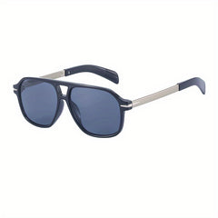Retro Double Beam Sunglasses Large Frame Men Driving UV Protection