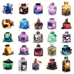 50pcs Magic Juice Series Stickers for Laptop Helmet Water Cup Decoration