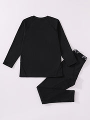 2pcs Toddler Fleece Compression Sets GOOD GRANDMA Print