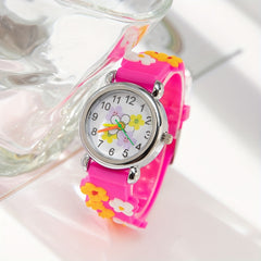 Pink Flower Casual Watch