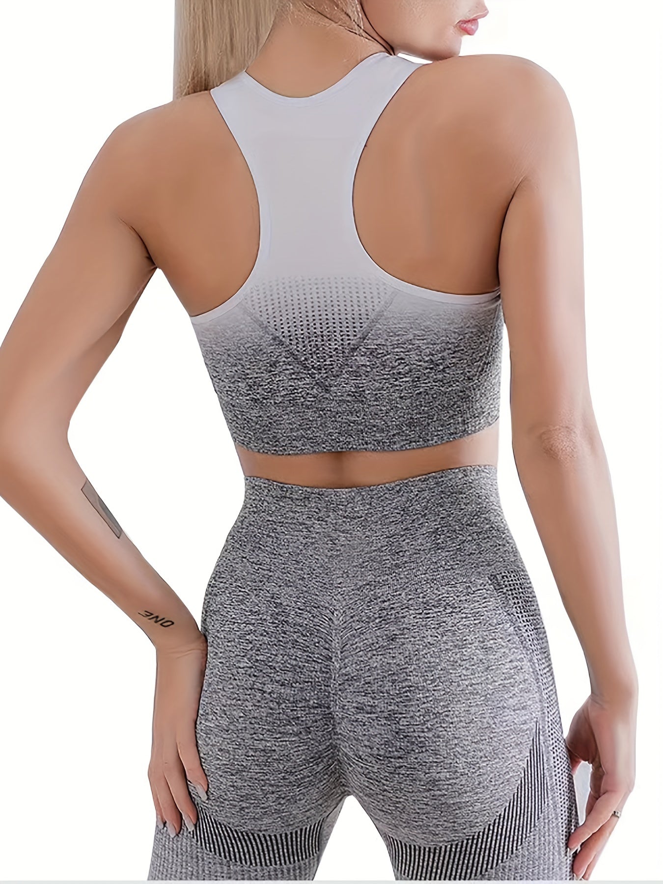 Gradient Sports Bra High Elastic Breathable Quick Drying