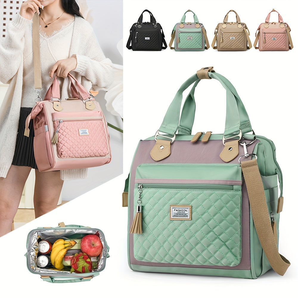 Large Capacity Insulation Lunch Bag Handbag for Outdoor Camping