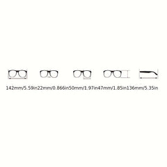 Retro Large Round Clear Lens Blue Light Blocking Glasses