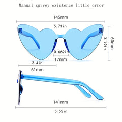 Kids Heart Shaped Sunglasses UV Protection Glasses for Girls and Boys