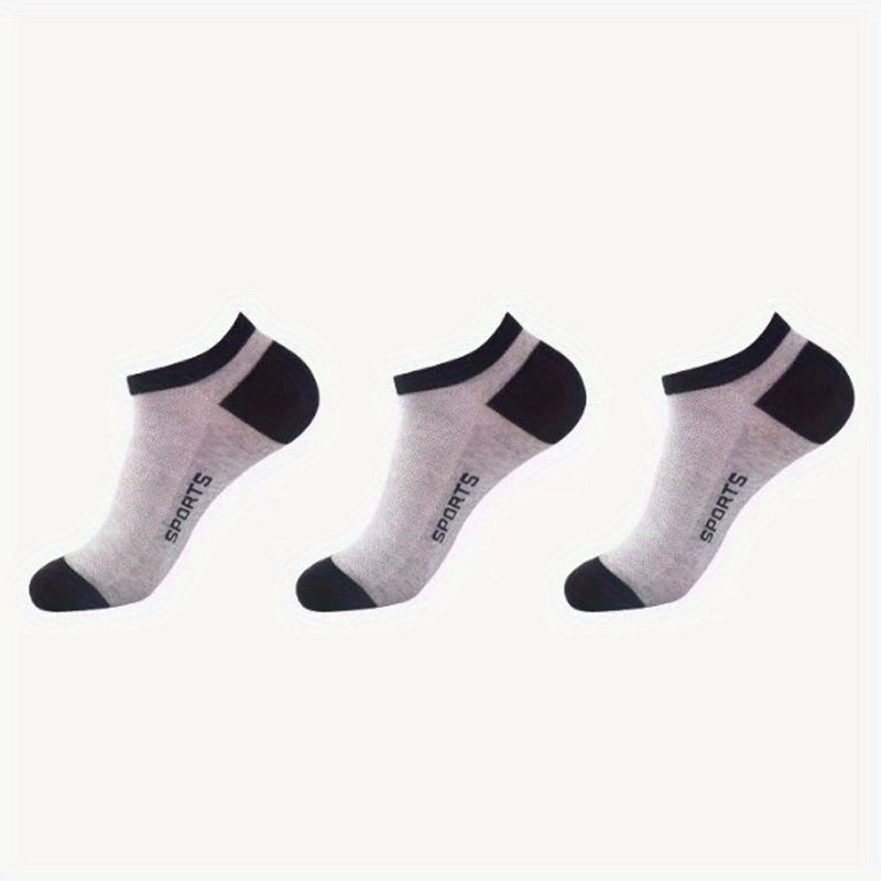 Men's Low Cut Socks for Cycling & Running - Breathable & Non-Slip