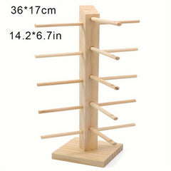 Pine Wood Sunglasses Stand Display Rack for Retail Stores