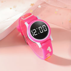 Pink Digital LED Watch for Kids