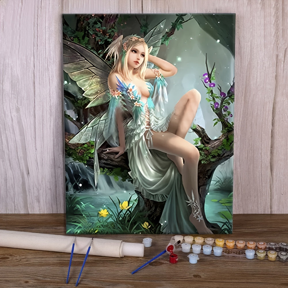 Fairy Painting By Numbers On Canvas For Adults 40X50 No Frame