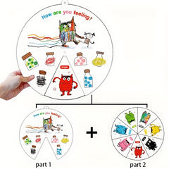 Large Emotion Wheel Teaching Aid for Classroom