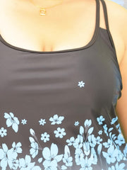 Floral & Ombre Print Tankini Set
