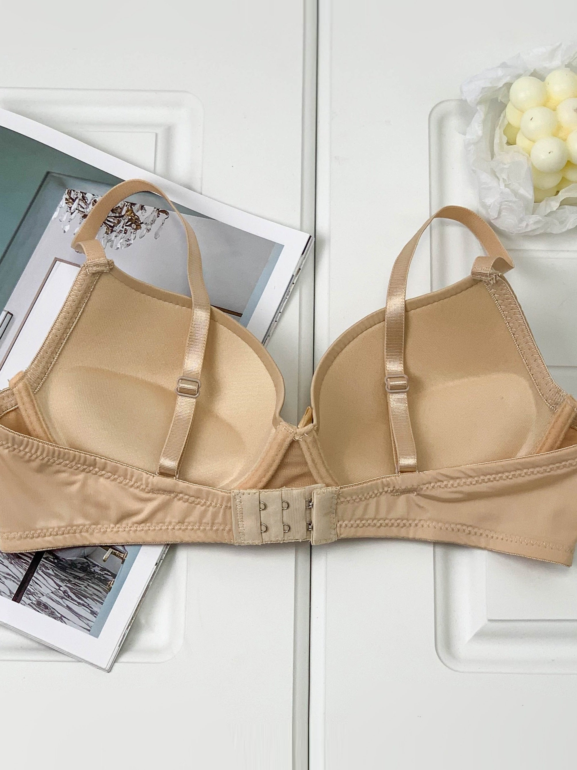 Comfy Push Up T-Shirt Bra Solid Color Women's Lingerie