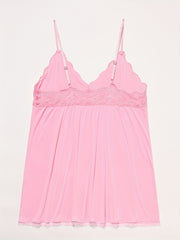Nightgown Women's Plus V Neck Slip Dress Babydoll Nightdress