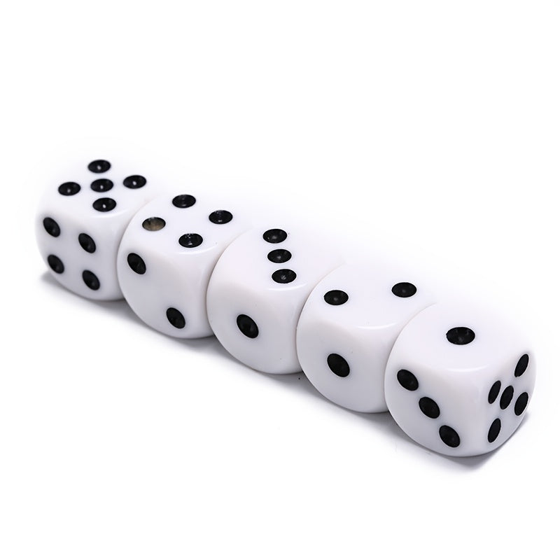 5pcs Round Corner Dice For Board Game Funny Dice Game