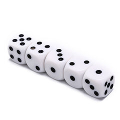 5pcs Round Corner Dice For Board Game Funny Dice Game