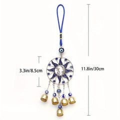 Wind Chime Pendant Eyes Bell Ornament Star Moon Devil Eye Jewelry