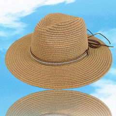 Casual Sunshade Straw Hat for Spring Summer Travel
