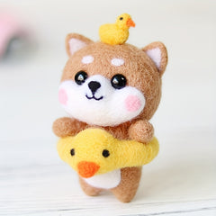 Needle Felting Kit: Wool, Needles, Mat, Instructions