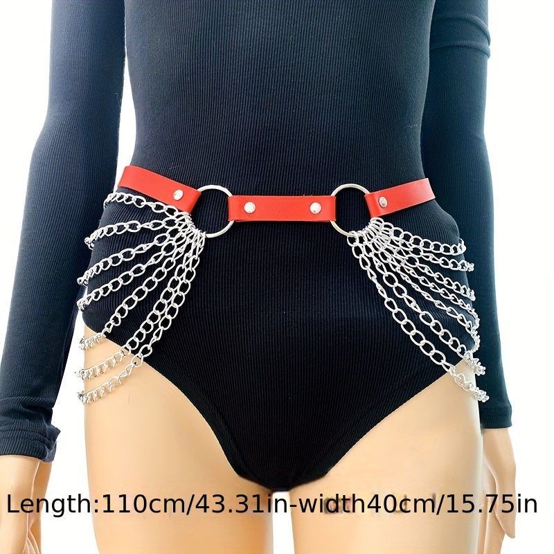 Punk Chain Fringe Waistband Tassel Belly Belt Vintage Jewelry