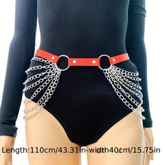 Punk Chain Fringe Waistband Tassel Belly Belt Vintage Jewelry