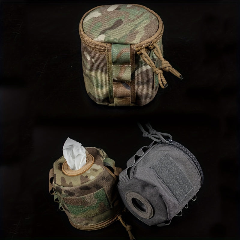 Molle Toilet Roll Holder Portable Roll Paper Storage Bag