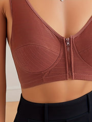 2pcs Wireless Front Buckle Bras Comfy & Breathable Lingerie