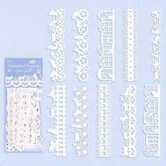 10pcs Retro Border Non Sticky Wind Account DIY Material Paper Bag
