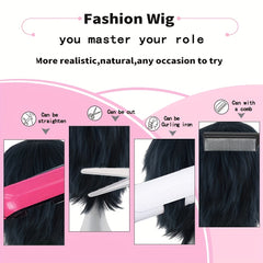 Men's Dress Up Short Wig With Bangs for Parties