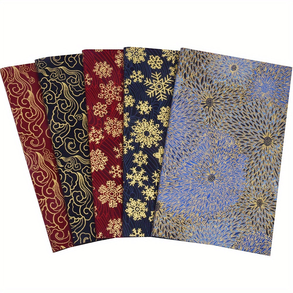 5pcs Japanese Cotton Fabric Bundle Patchwork Sewing Dolls Bags