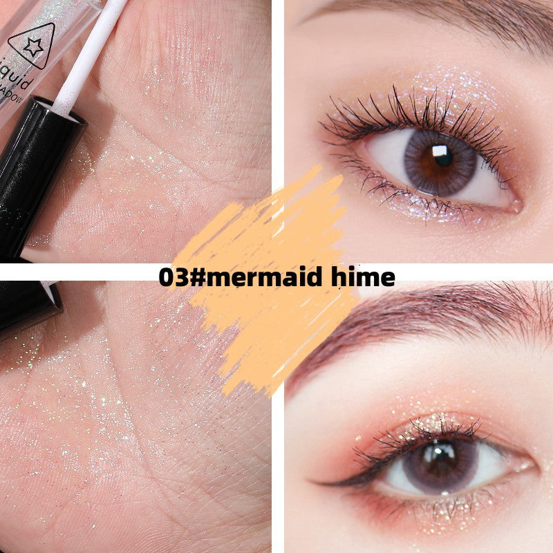 Shimmer Glitter Liquid Eyeshadow Glossy Highlighter Eyeliner Makeup