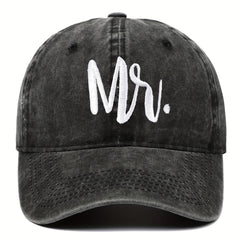 Vintage Letter Embroidery Fishing Cap Sunscreen Cotton Baseball Cap
