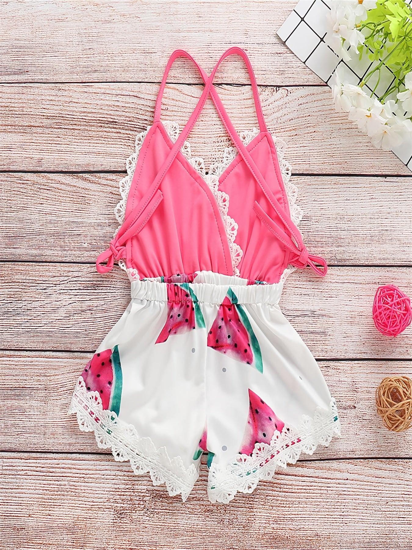Watermelon Print Swimsuit for Baby Girls - Summer Fun