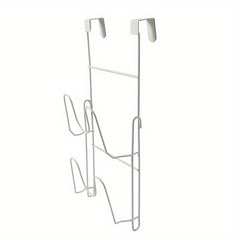 2 Tier Pot Lid Holder Over Cabinet Door Hanging Cutting Board Rack