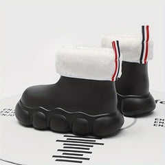 Women's Lightweight Rain Boots Winter Warm Short Tube Wear-resistant Shoes